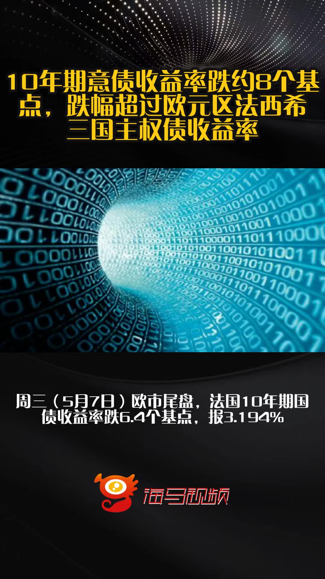 10年期德债收益率周五和本周均涨约3个基点