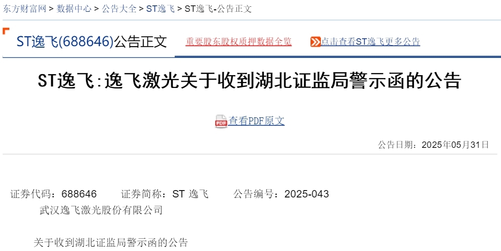 迈科期货被出具警示函：因公司未能有效执行内部控制与风险管理制度