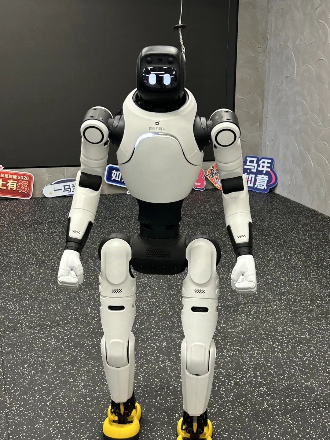 秀我中国丨具身智能“以球会客” 智元灵犀X2秀乒乓技能