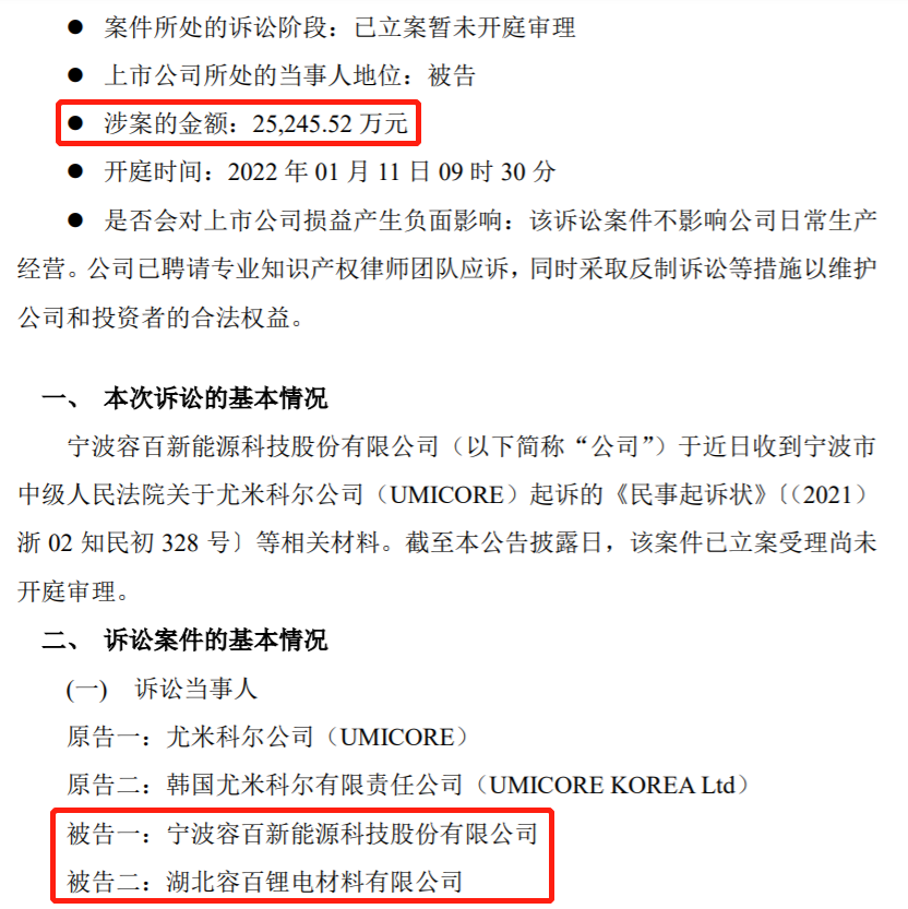 容百科技获得发明专利授权：“正极材料及其制备方法和应用”