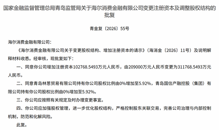 华谊财务公司将获股东增资 注册资本由10亿元增至20亿元